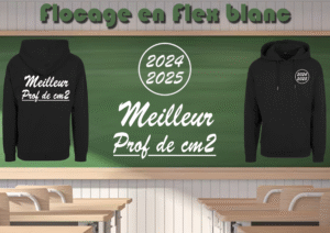 Flocage en Flex blanc