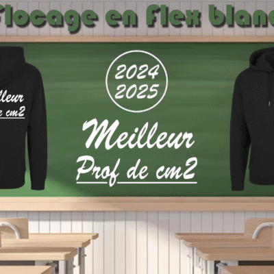 Flocage en Flex blanc
