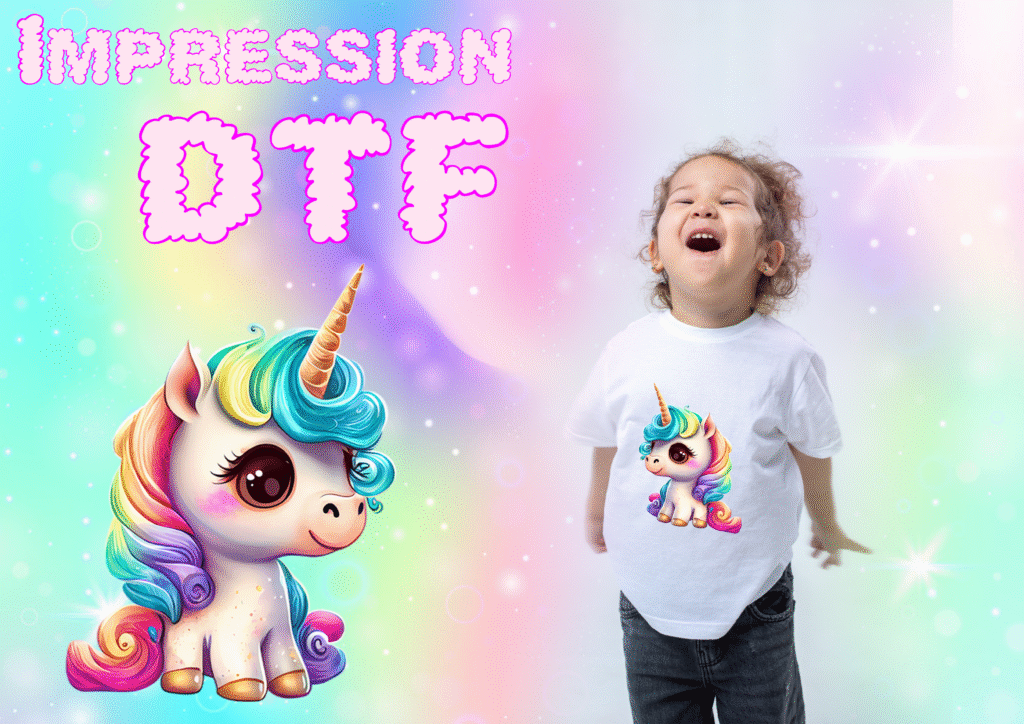 Impression DTF « Licorne »