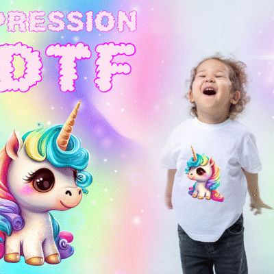 Impression DTF « Licorne »